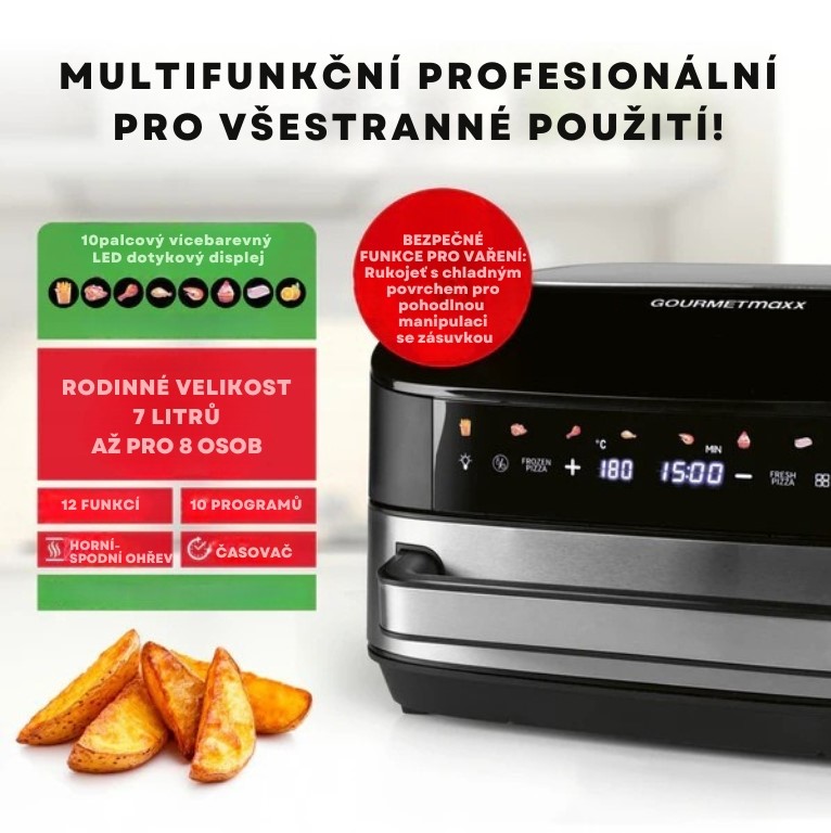 GourmetMaxx Horkovzdušná fritéza XXL 16428 (5)